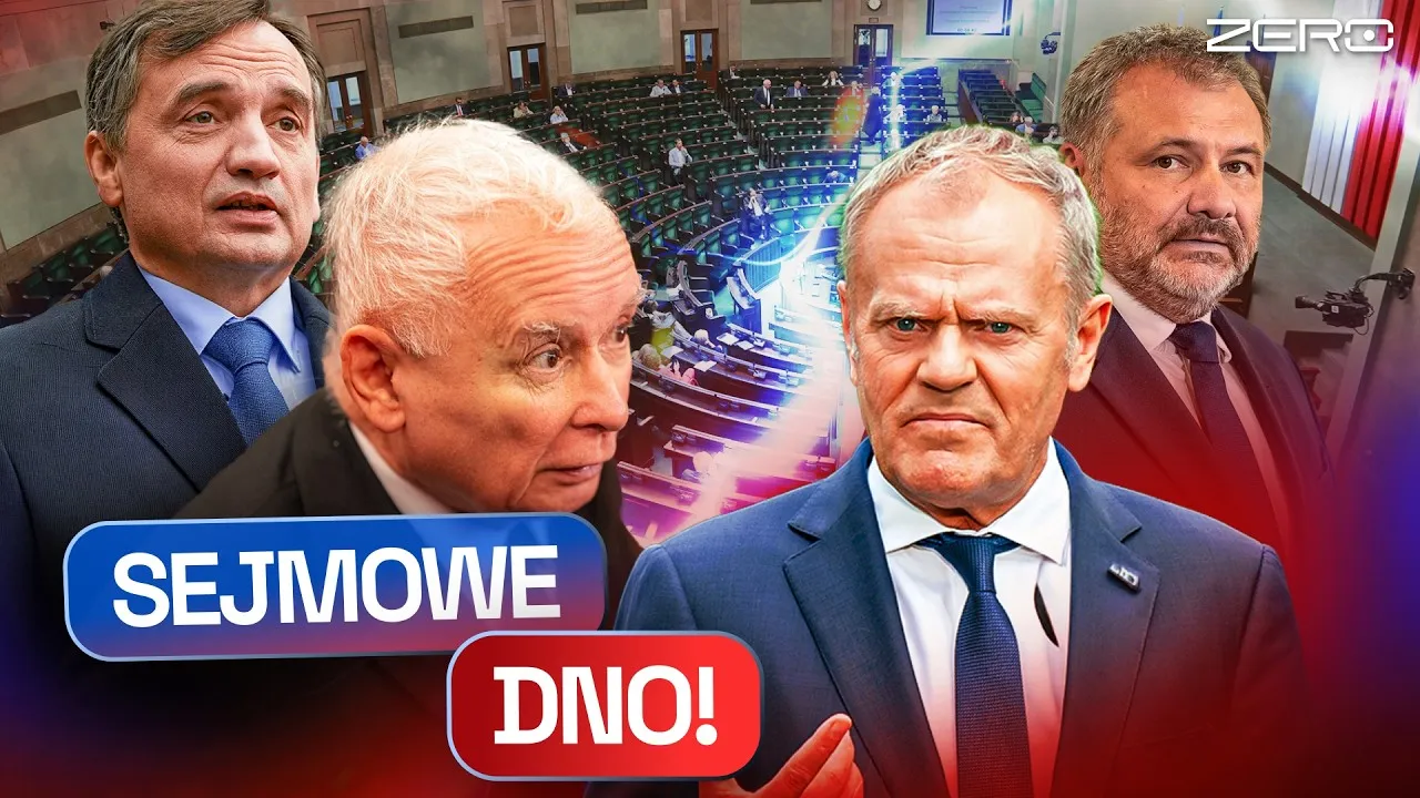 Ilustracja chaotycznej sesji Sejmu RP w stylu dziennikarstwa politycznego