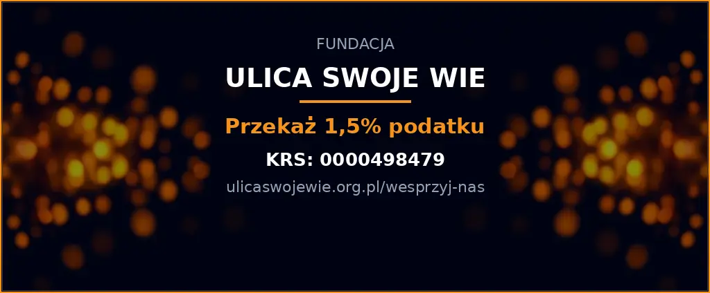 Fundacja Ulica Swojewie - Przekaż 1,5% podatku